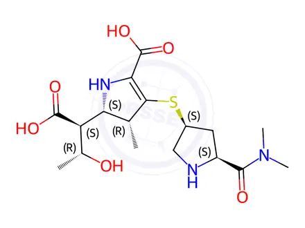 Chemical structure of Meropenem Impurity A