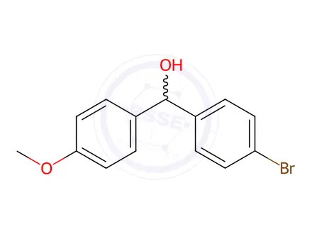 Chemical structure of (4-Bromophenyl)(4-methoxyphenyl)methanol