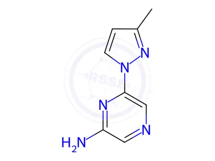 Chemical structure of 6-(3-Methyl-1H-pyrazol-1-yl)pyrazin-2-amine