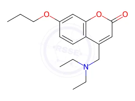Chemical structure of 4-(N,N-Diethylaminomethyl)-7-propoxycoumarin