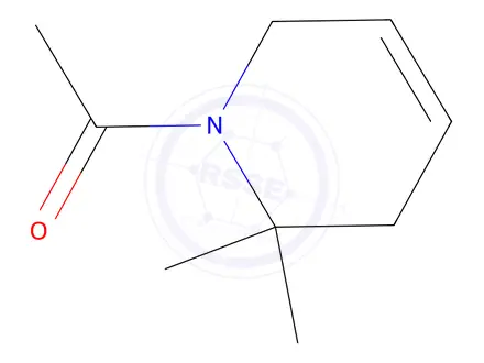 Chemical structure of Pyridine, 1-acetyl-1,2,3,6-tetrahydro-2,2-dimethyl-(9CI)