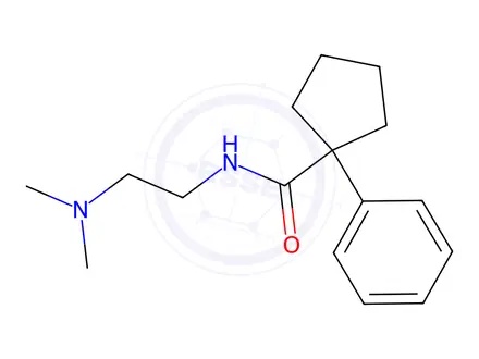 Chemical structure of N-(2-(dimethylamino)ethyl)-1-phenylcyclopentane-1-carboxamide