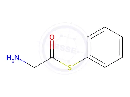 Chemical structure of Ethanethioic acid, 2-amino-, S-phenyl ester