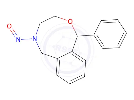 Chemical structure of 5-nitroso-1-phenyl-3,4,5,6-tetrahydro-1H-benzo[f][1,4]oxazocine