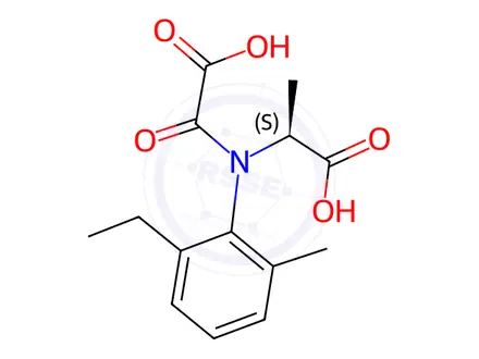 Chemical structure of S-Metolachlor CGA 357704