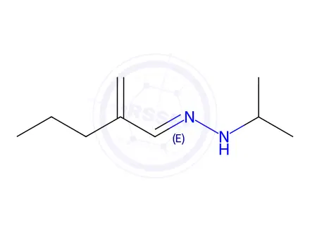 Chemical structure of 2-Propyl-2-propenal isopropyl hydrazone