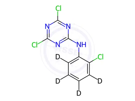 Chemical structure of Anilazine-d4