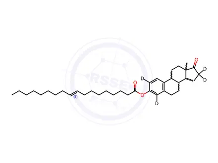 Chemical structure of 3-Oleoylestrone-2,4,16,16-d4