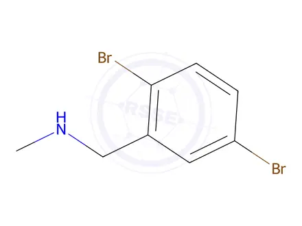 Chemical structure of 1-(2,5-Dibromophenyl)-N-methylmethanamine
