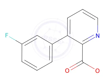 Chemical structure of Methyl 3-(3-fluorophenyl)picolinate
