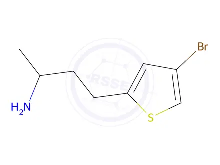 Chemical structure of 4-(4-Bromothiophen-2-yl)butan-2-amine
