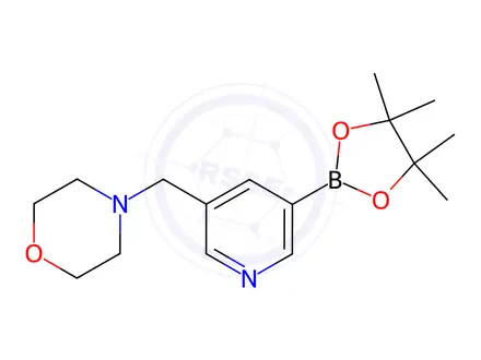 Chemical structure of 5-Morpholinomethylpyridine-3-boronic acid pinacol ester