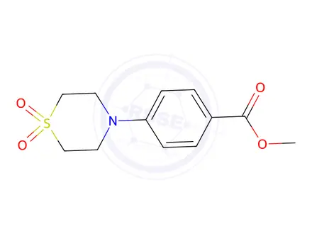 Chemical structure of Methyl 4-(1,1-dioxidothiomorpholino)benzoate