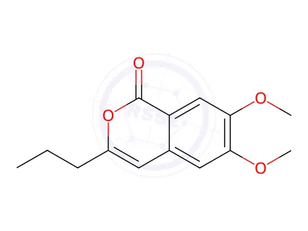 Chemical structure of 6,7-Dimethoxy-3-propyl-1H-isochromen-1-one