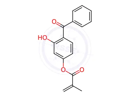 Chemical structure of 4-Benzoyl-3-Hydroxyphenyl Methacrylate