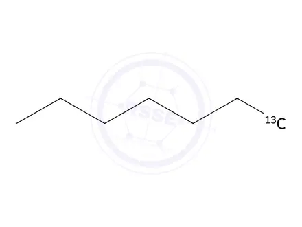 Chemical structure of (1-~13~C)Heptane