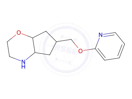 Chemical structure of 6-((pyridin-2-yloxy)methyl)octahydrocyclopenta[b][1,4]oxazine