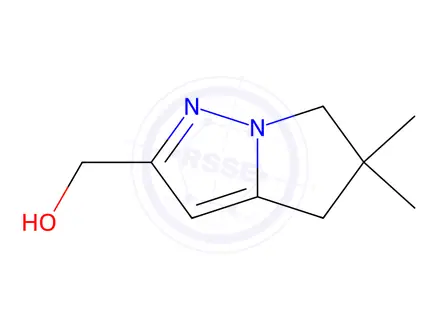 Chemical structure of 5,6-dihydro-5,5-diMethyl-4H-Pyrrolo[1,2-b]pyrazole-2-Methanol