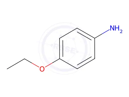 Chemical structure of p-Phenetidine