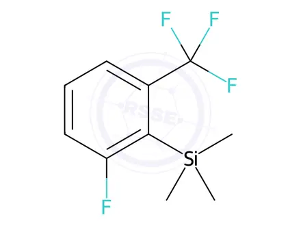 Chemical structure of (2-fluoro-6-(trifluoromethyl)phenyl)trimethylsilane