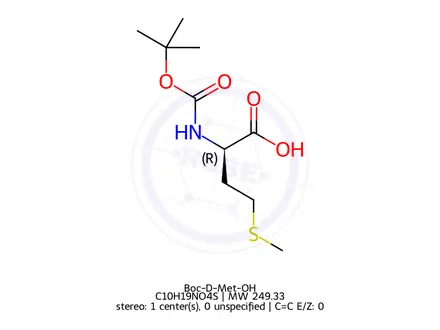 Chemical structure of BOC-DL-Met-OH