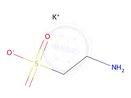 Chemical structure of Ethanesulfonic acid, 2-aMino-, MonopotassiuM salt