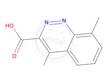Chemical structure of 3-Cinnolinecarboxylicacid,4-amino-8-methyl-(9CI)