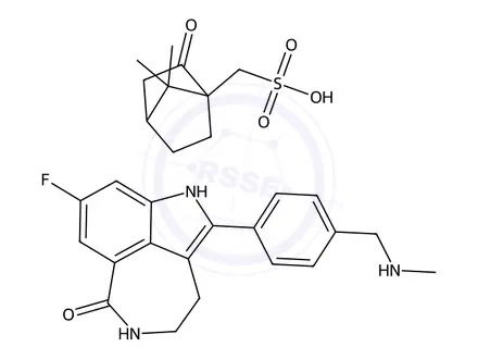 Chemical structure of Rucaparib Camsylate