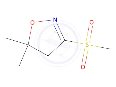 Chemical structure of 5,5-Dimethyl-3-methylsulfonylisoxazoline