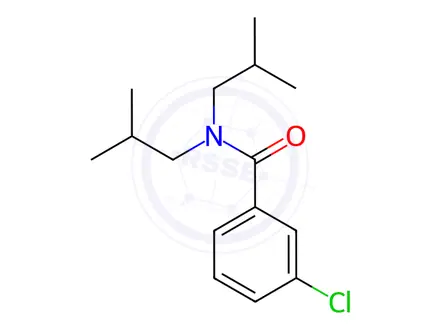 Chemical structure of 3-chloro-N,N-diisobutylbenzamide