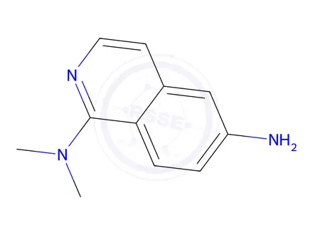 Chemical structure of 1-N,1-N-dimethylisoquinoline-1,6-diamine