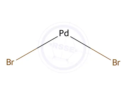 Chemical structure of diamminedibromopalladium