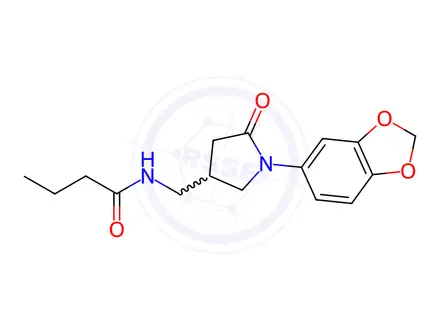 Chemical structure of N-((1-(Benzo[d][1,3]dioxol-5-yl)-5-oxopyrrolidin-3-yl)methyl)butyramide