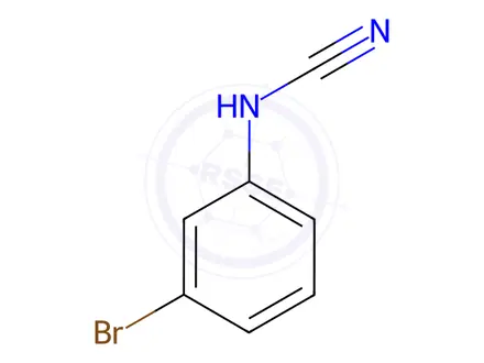 Chemical structure of N-(3-bromophenyl)cyanamide