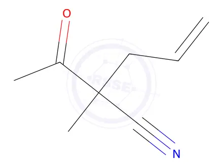 Chemical structure of 2-Acetyl-2-methylpent-4-enenitrile