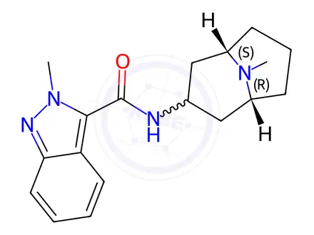 Chemical structure of 1-Desmethyl 2-Methyl Granisetron (Granisetron Impurity A)