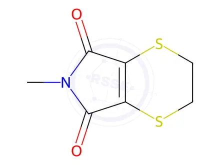Chemical structure of N-METHYL-3,6-DITHIA-3,4,5,6-TETRAHYDROPHTHALIMIDE