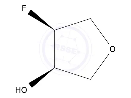 Chemical structure of (3R,4S)-4-fluorotetrahydrofuran-3-ol