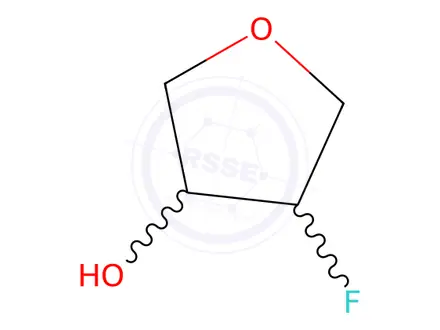 Chemical structure of 4-fluorooxolan-3-ol