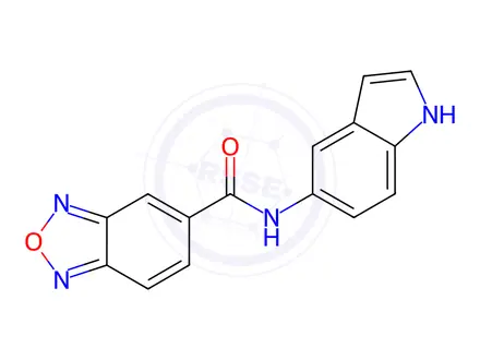 Chemical structure of N-(1H-indol-5-yl)benzo[c][1,2,5]oxadiazole-5-carboxamide