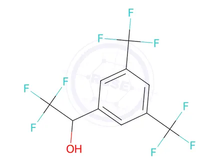 Chemical structure of 1-(3,5-Bis(trifluoromethyl)phenyl)-2,2,2-trifluoroethan-1-ol