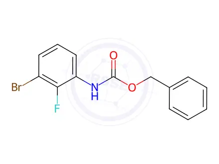 Chemical structure of Benzyl N-(3-bromo-2-fluorophenyl)carbamate