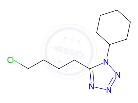 Chemical structure of 5-(4-Chlorobutyl)-1-cyclohexyltetrazole