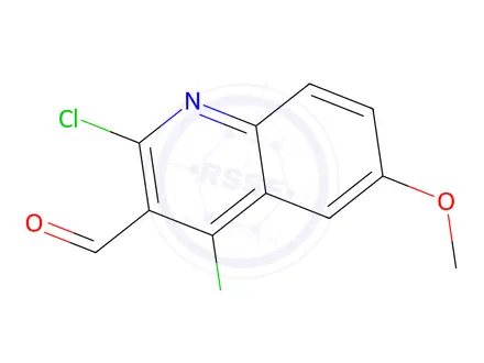 Chemical structure of 2,4-Dichloro-6-methoxy-3-quinolinecarboxaldehyde