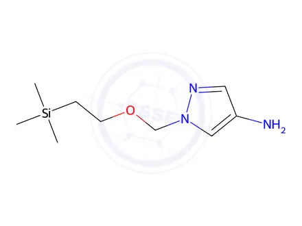 Chemical structure of 1-((2-(Trimethylsilyl)ethoxy)methyl)-1H-pyrazol-4-amine