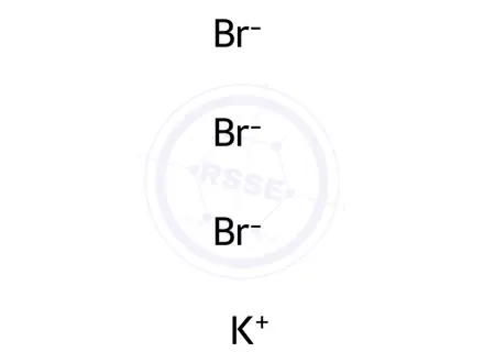 Chemical structure of tripotassium hexabromoiridate
