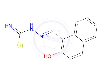 Chemical structure of 2-((2-Hydroxynaphthalen-1-yl)methylene)hydrazine-1-carbothioamide