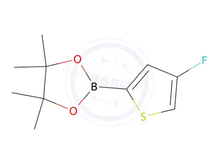 Chemical structure of 2-(4-Fluorothiophen-2-yl)-4,4,5,5-tetramethyl-1,3,2-dioxaborolane