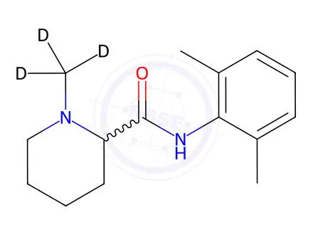 Chemical structure of (±)-Mepivacaine-d3 (N-methyl-d3)