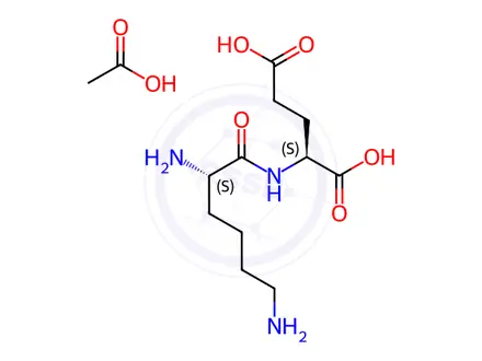 Chemical structure of Glutamic Acid Impurity 51 Acetate